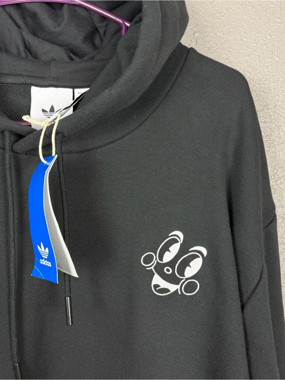 ADIDAS ORIGINALS Hoodie Made By Nelson Love Lifts Is Up Men's L JP0980 Black
